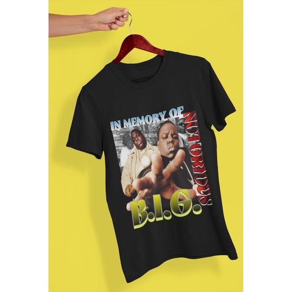 Notorious BIG Biggie 90s Rapper T Shirt Unisex T-shirt - Picture 1 of 4